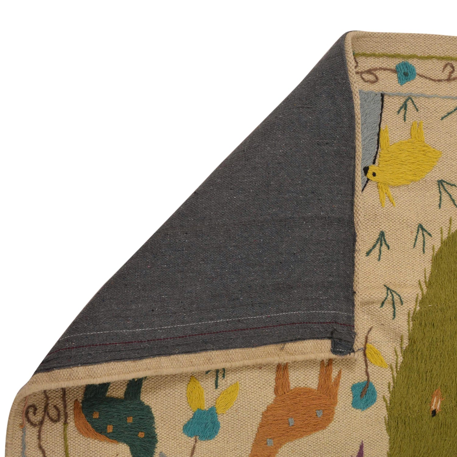 Design Embroidery Kilim 2' 11" x 4' 11" ft / 90 x 149 cm - No. B34456