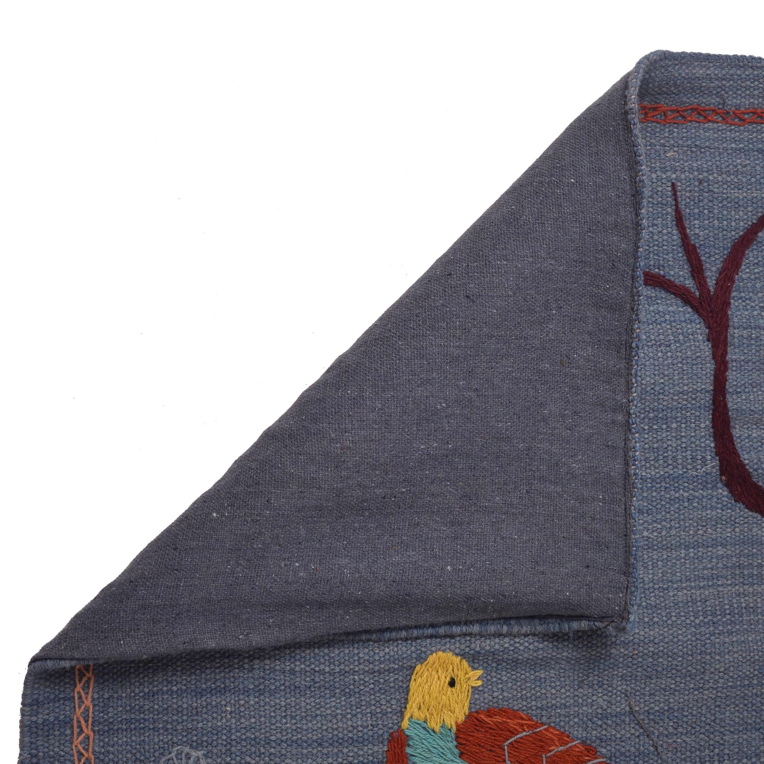 Design Embroidery Kilim 4' 11" x 6' 10" ft / 150 x 209 cm - No. B34459