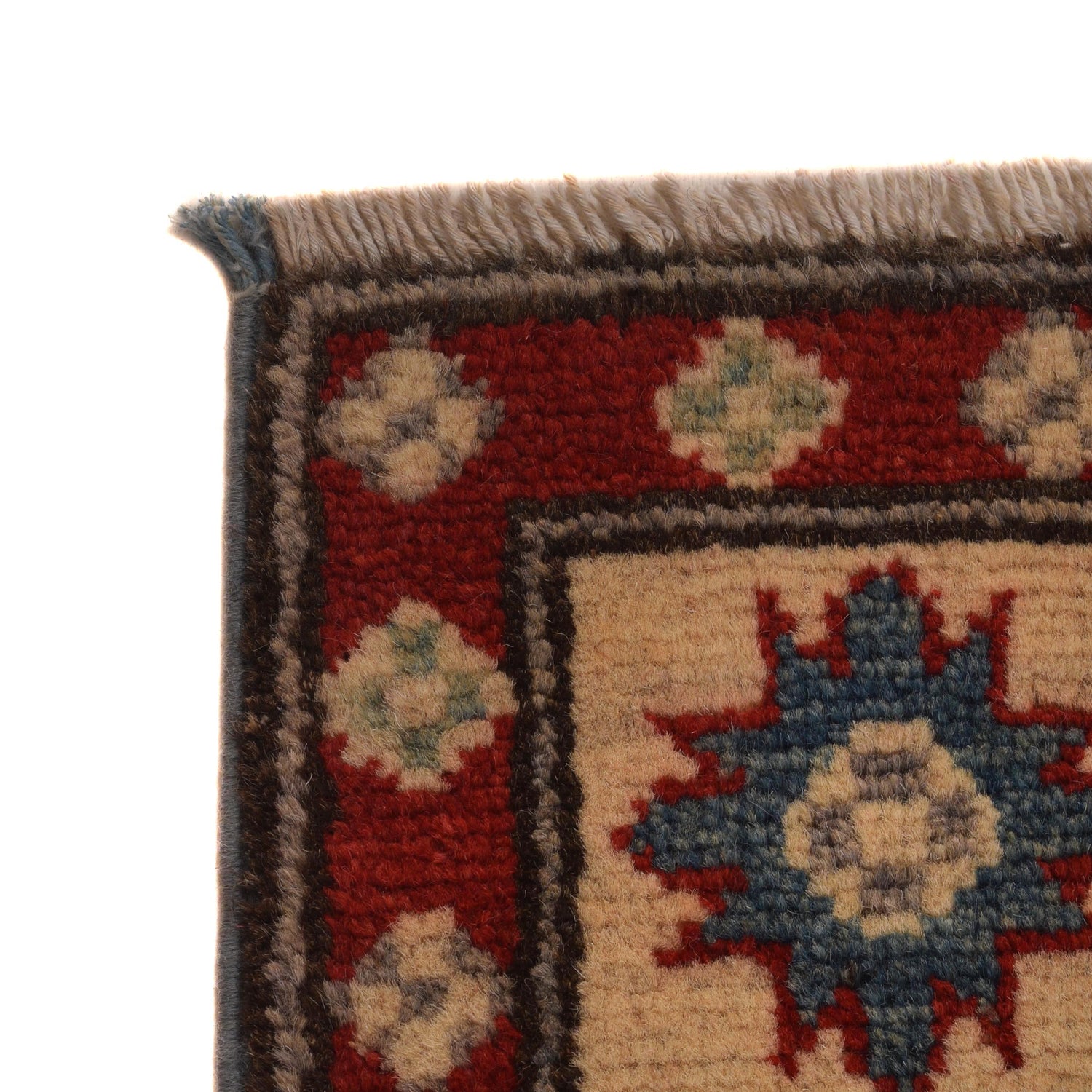 Blue Color Kazak Rug 3' 4" x 4' 9" ft / 102 x 145 cm - No. B34605