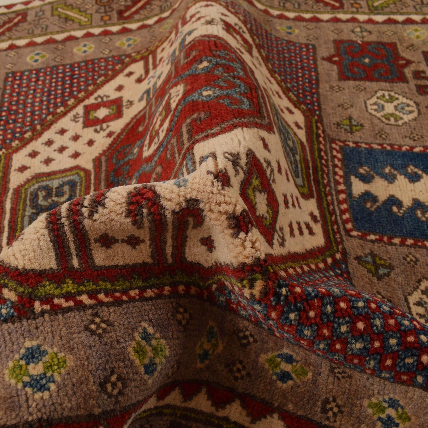 Oriental Mamluk Area Rug 3' 3" x 4' 10" ft / 100 x 147 cm - No. B34606