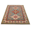 Blue Color Kazak Rug 4' 0" x 5' 9" ft / 123 x 176 cm - No. B34608