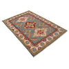 Blue Color Kazak Rug 4' 0" x 5' 9" ft / 123 x 176 cm - No. B34608