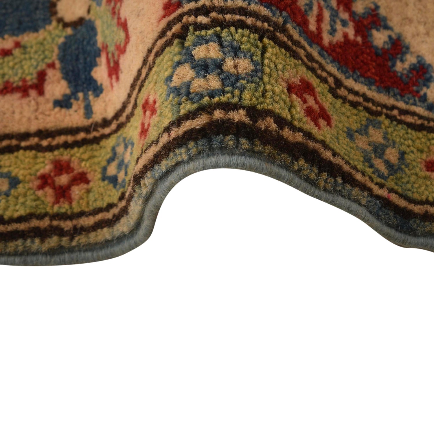 Blue Color Kazak Rug 4' 0" x 5' 9" ft / 123 x 176 cm - No. B34608