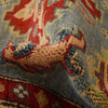 Blue Color Kazak Rug 4' 0" x 5' 9" ft / 123 x 176 cm - No. B34608