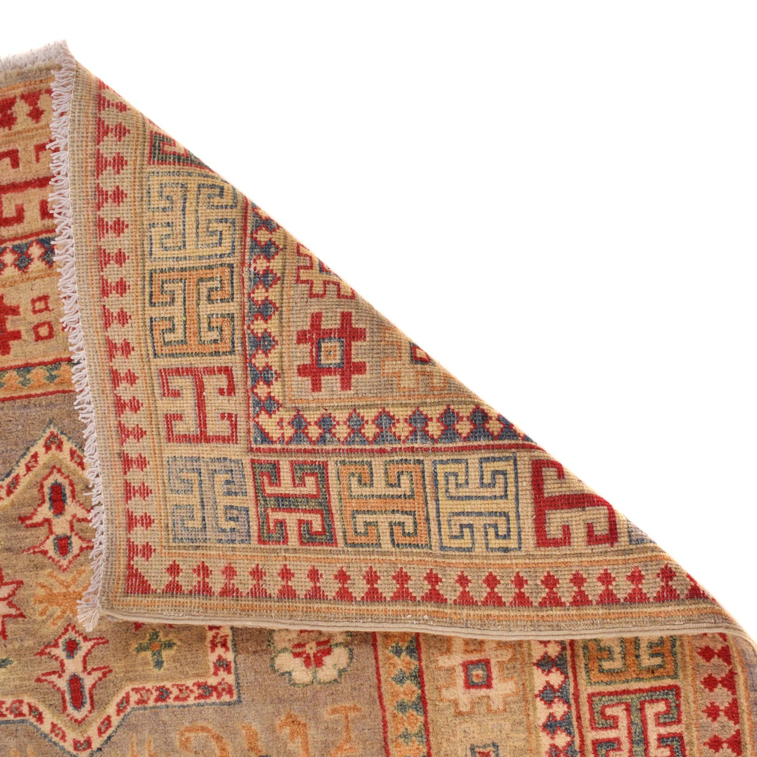 Hand knotted Kazak Carpet 3' 11" x 5' 7" ft / 120 x 171 cm - No. B34613