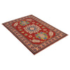 Handmade Kazak Area Rug 3' 4" x 4' 10" ft / 102 x 147 cm - No. B34615
