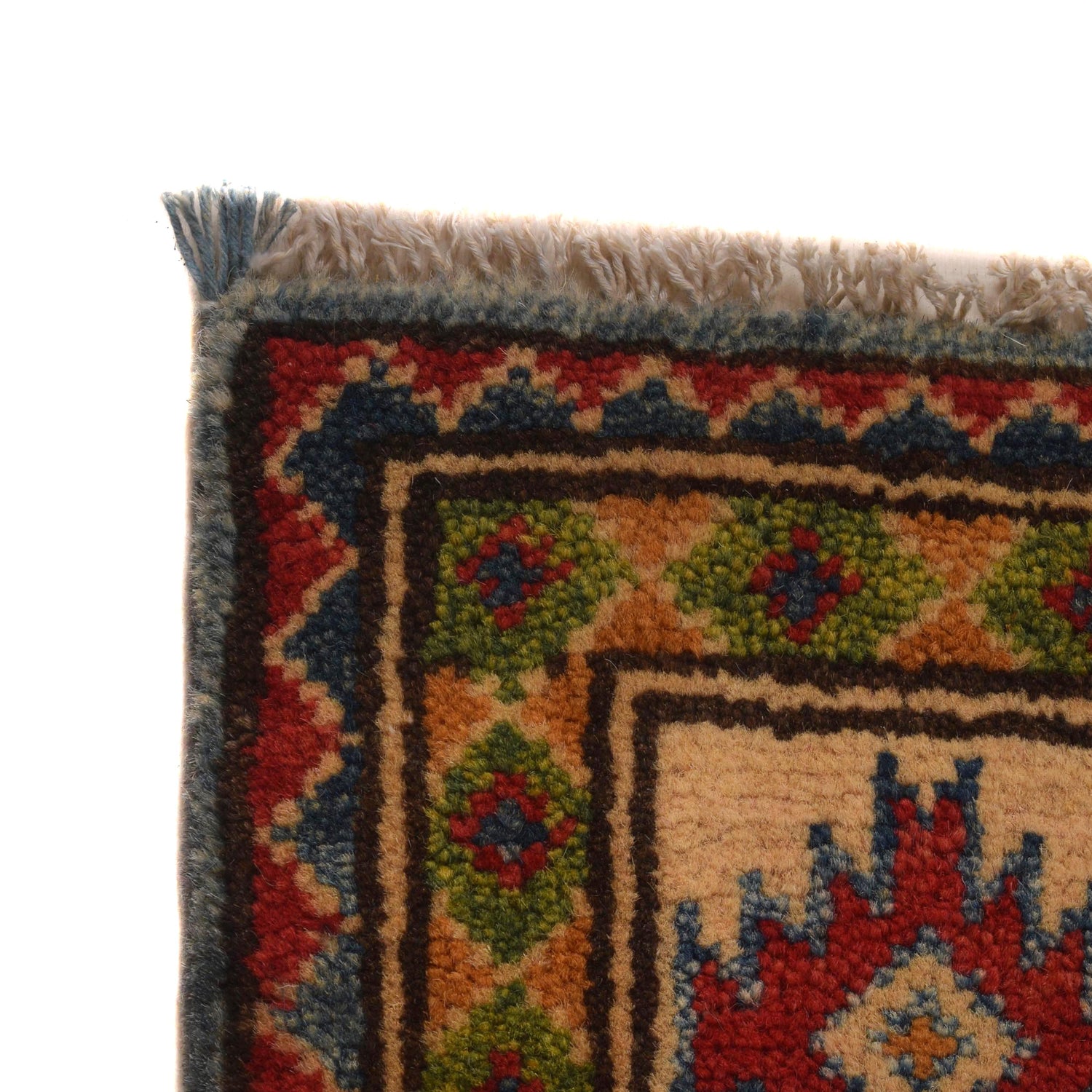 Oriental Kazak Rug 4' 0" x 4' 10" ft / 123 x 148 cm - No. B34617