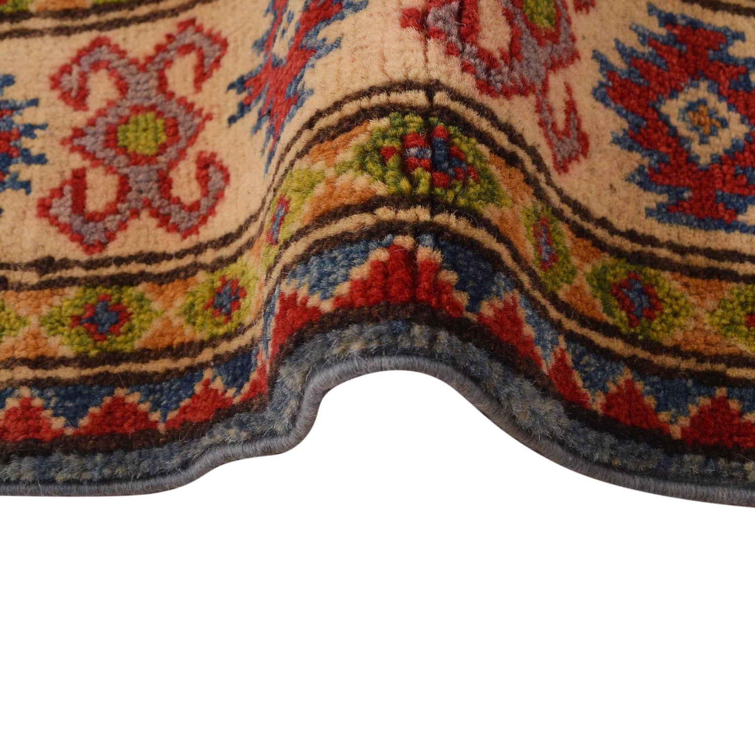 Oriental Kazak Rug 4' 0" x 4' 10" ft / 123 x 148 cm - No. B34617