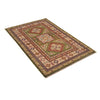 Green Color Kazak Rug 3' 5" x 5' 2" ft / 103 x 157 cm - No. B34618