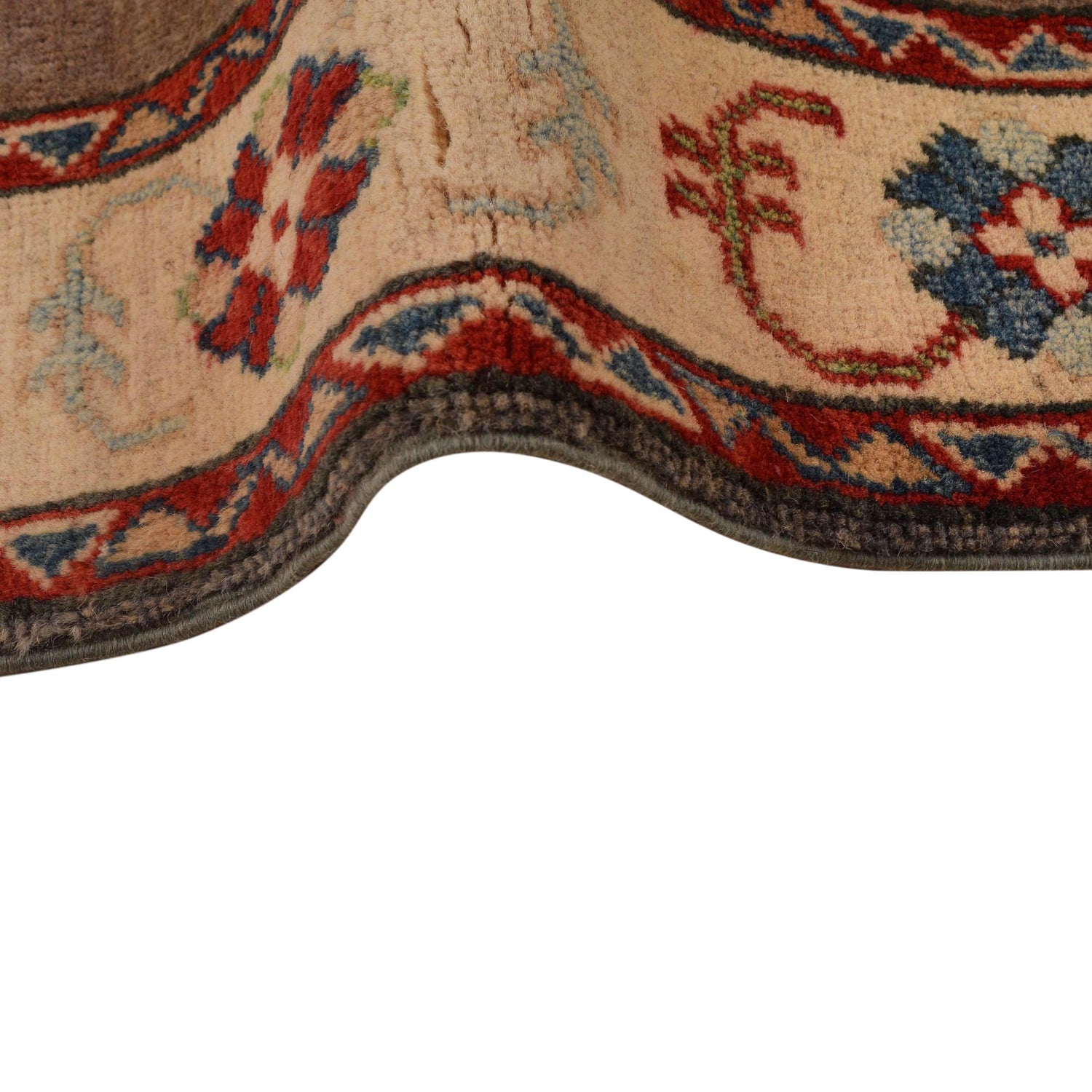 Hand Knotted Kazak Oriental Rug 3' 4" x 4' 11" ft / 102 x 149 cm - No. B34619