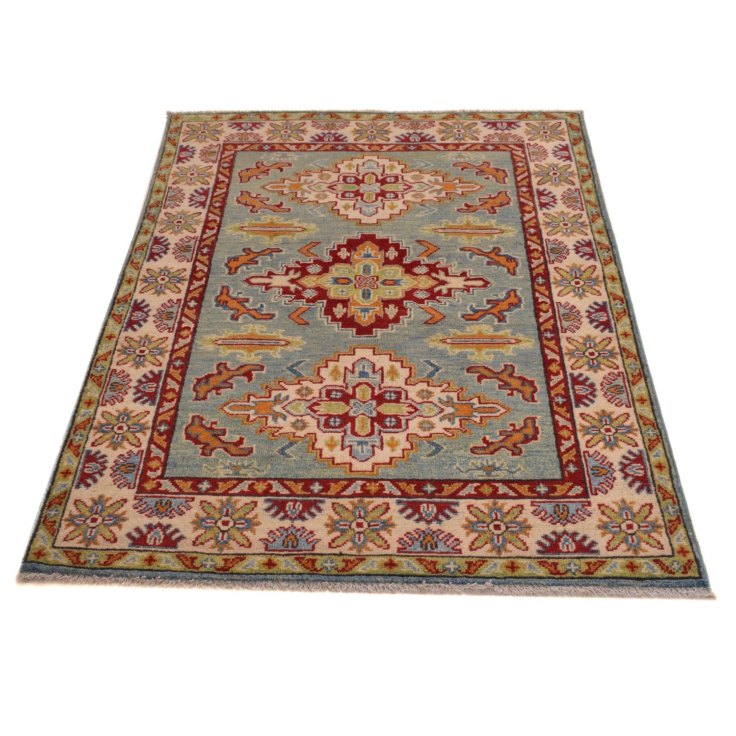 Hand knotted Kazak Rugs 3' 5" x 5' 0" ft / 103 x 153 cm - No. B34622