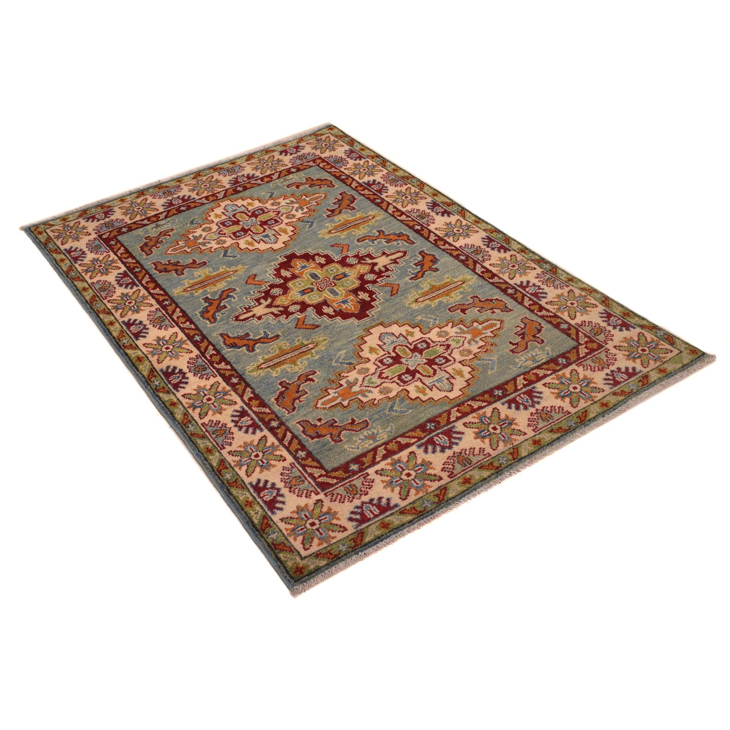 Hand knotted Kazak Rugs 3' 5" x 5' 0" ft / 103 x 153 cm - No. B34622
