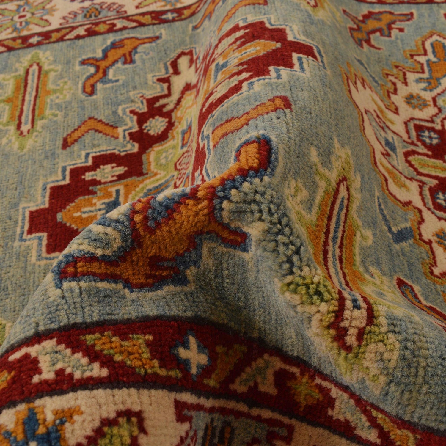 Hand knotted Kazak Rugs 3' 5" x 5' 0" ft / 103 x 153 cm - No. B34622