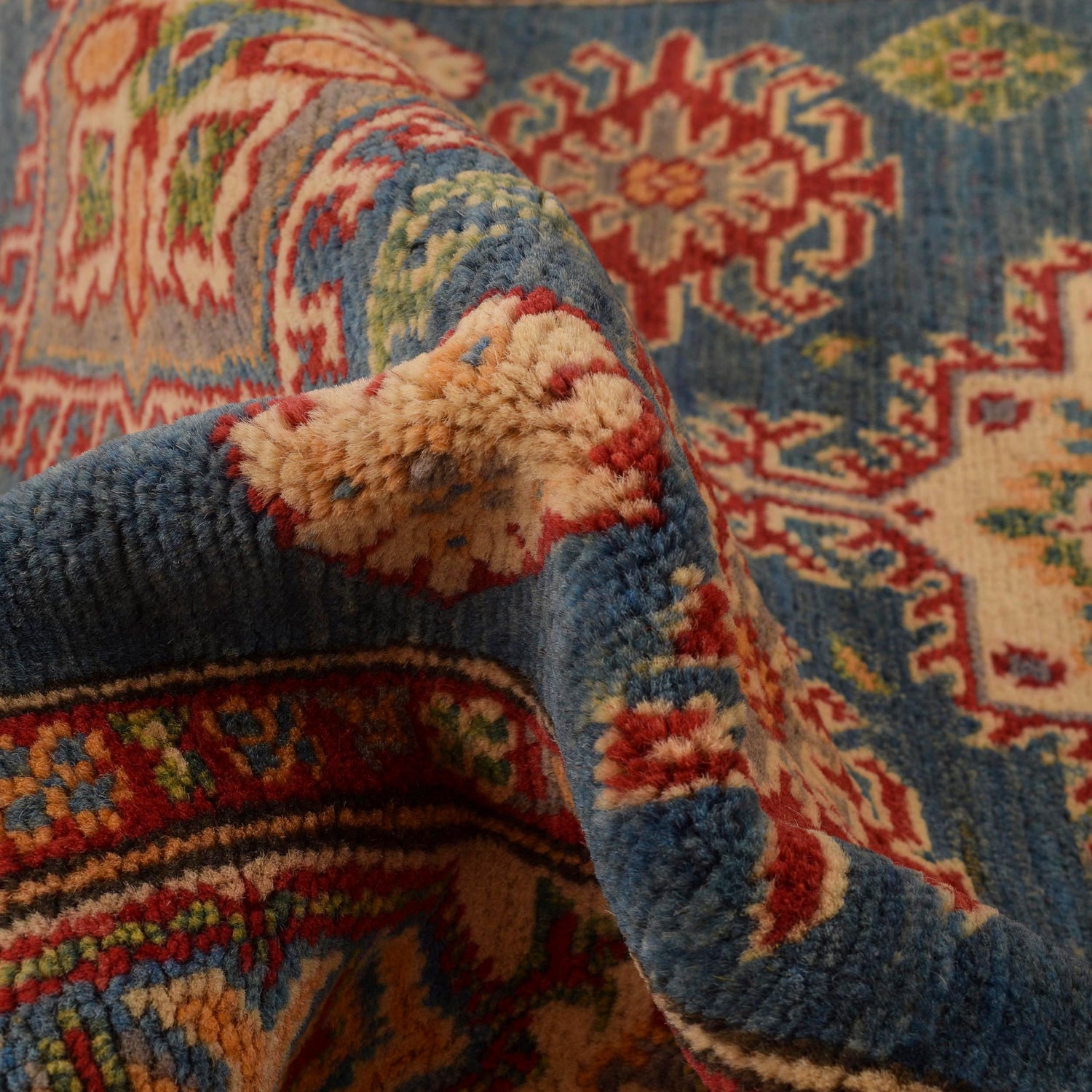 Hand knotted Kazak Carpet 3' 3" x 5' 0" ft / 98 x 153 cm - No. B34624