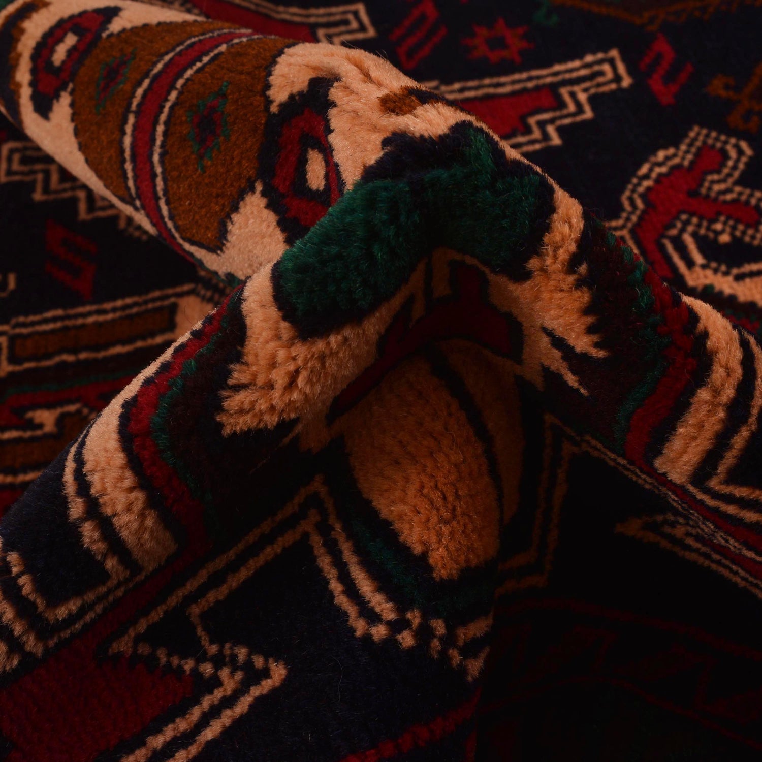 Authentic Tribal Baluchi Runner 2' 8" x 6' 11" ft / 82 x 210 cm - No. B34625