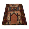 Handmade Prayer Rug 2' 9" x 3' 11" ft / 84 x 120 cm - No. B34626
