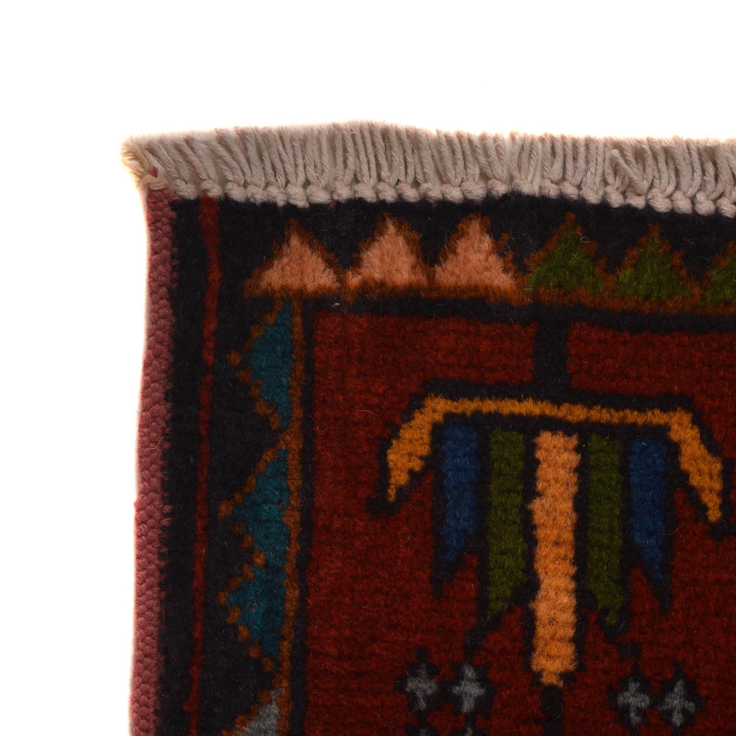 Handmade Prayer Rug 2' 9" x 3' 11" ft / 84 x 120 cm - No. B34626