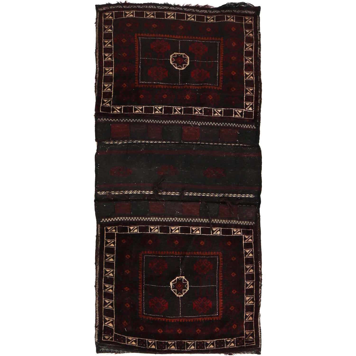 Handmade Saddle Bag Carpet 2' 5" x 5' 0" ft / 74 x 152 cm - No. B34651