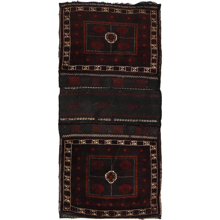 Handmade Saddle Bag Carpet 2' 5" x 5' 0" ft / 74 x 152 cm - No. B34651
