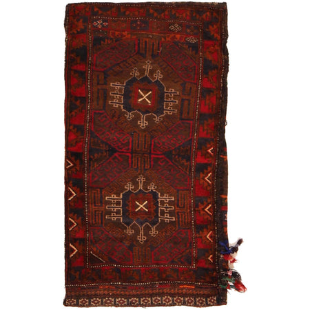 Afghan Balisht Cushion Rug 1' 9" x 3' 5" ft / 53 x 105 cm - No. B34652