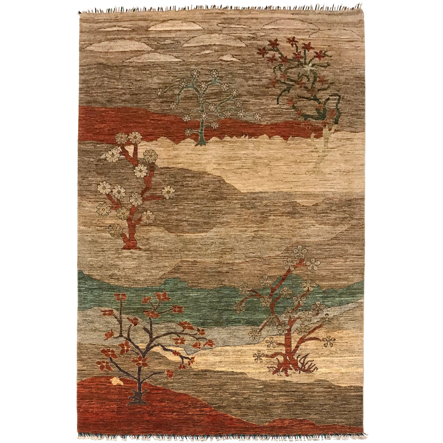 Tree Of Life Rug 6' 6" x 9' 10" ft / 197 x 300 cm - No. B34657