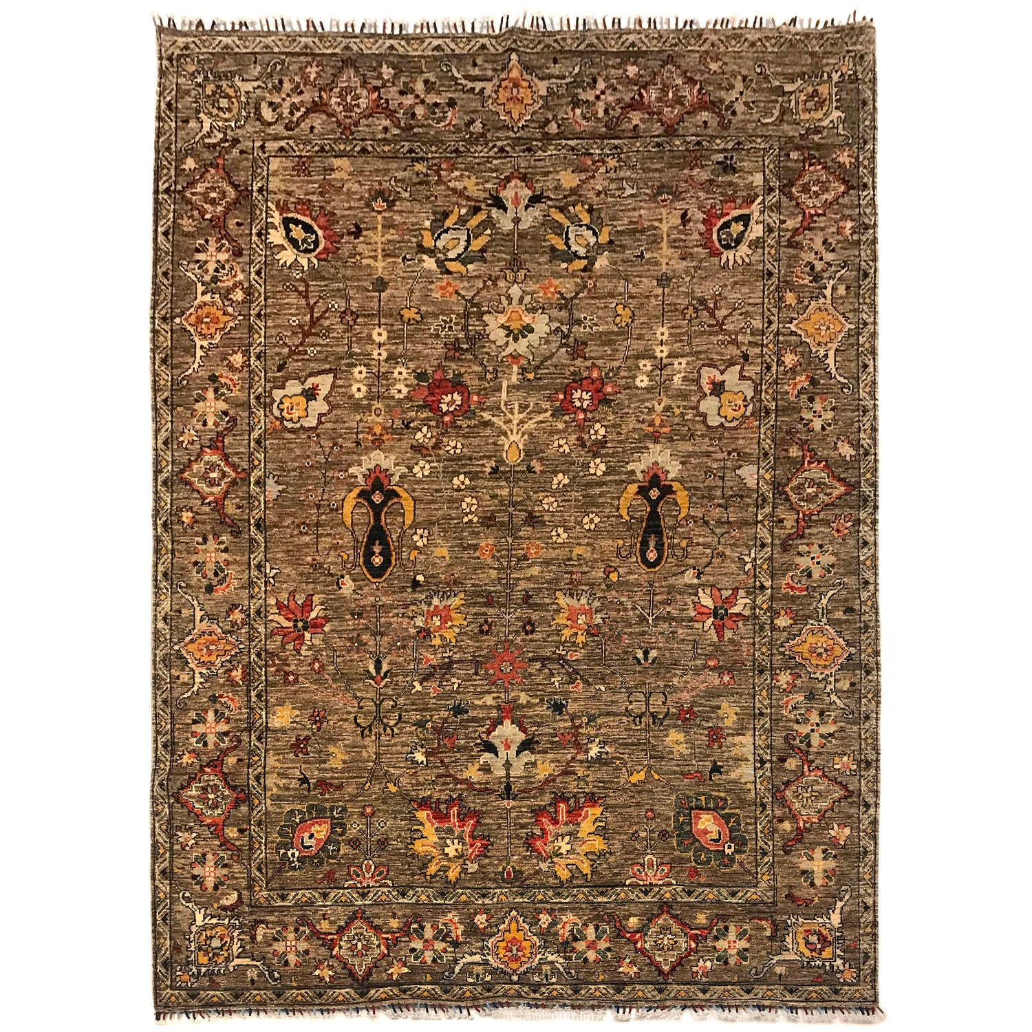 Handmade Sultani Area Rug 6' 7" x 9' 9" ft / 200 x 298 cm - No. B34659