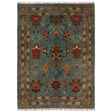 Hand Knotted Sultani Modern Rug 4' 1" x 5' 10" ft / 125 x 177 cm - No. B34660