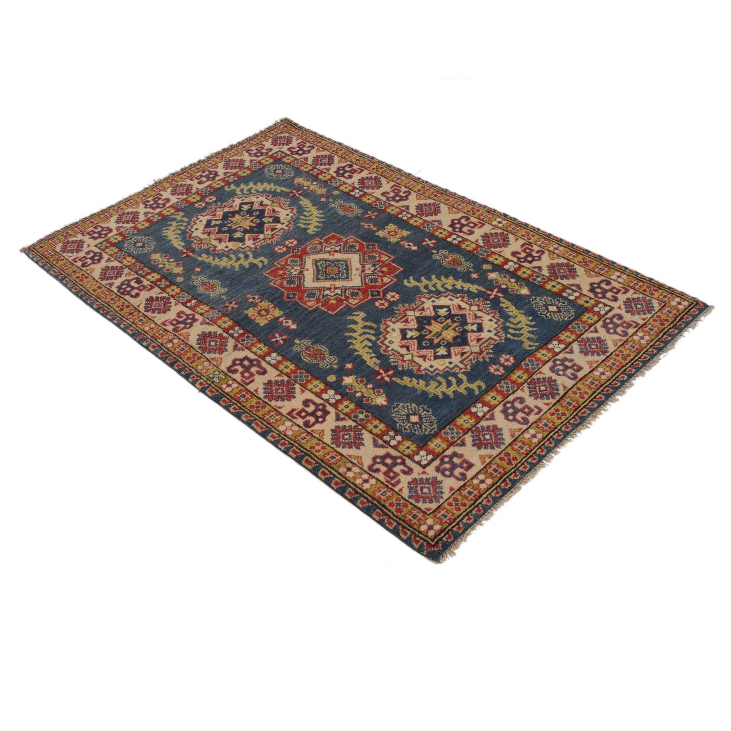 Oriental Kazak Rug 3' 3" x 5' 1" ft / 99 x 154 cm - No. B34662