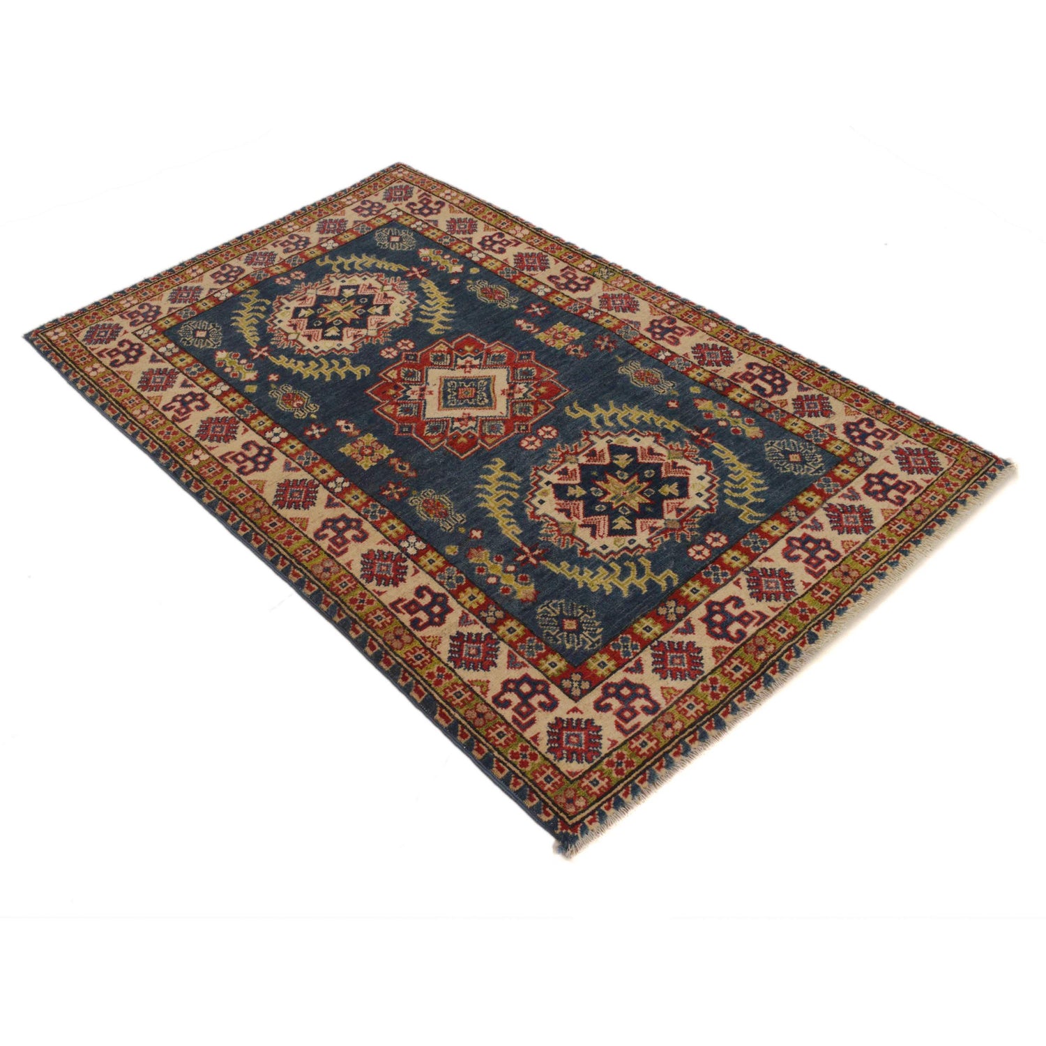 Oriental Kazak Rug 3' 3" x 5' 1" ft / 99 x 154 cm - No. B34662