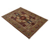 Oriental Mamluk Area Rug 3' 4" x 4' 9" ft / 101 x 146 cm - No. B34664
