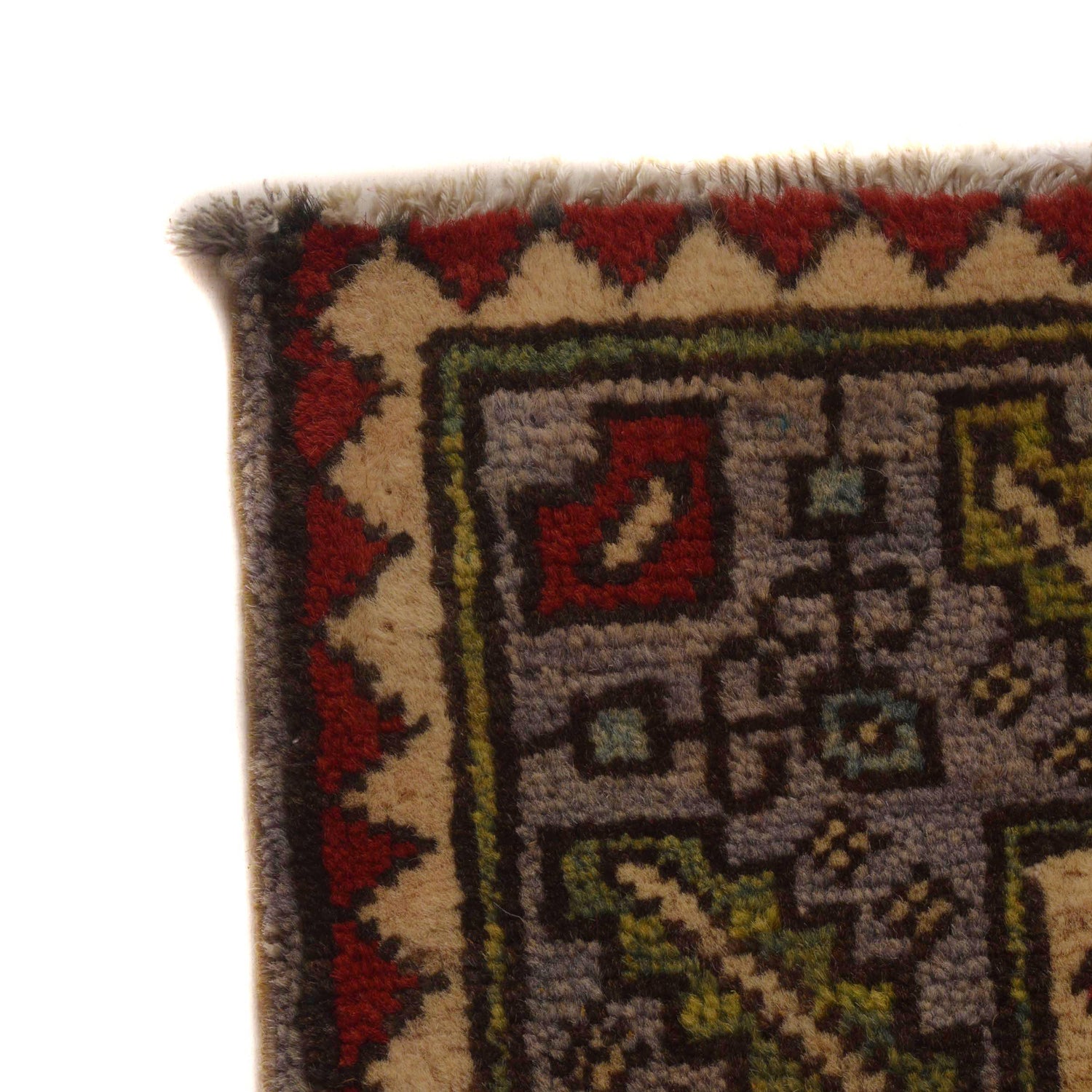 Oriental Mamluk Area Rug 3' 4" x 4' 9" ft / 101 x 146 cm - No. B34664