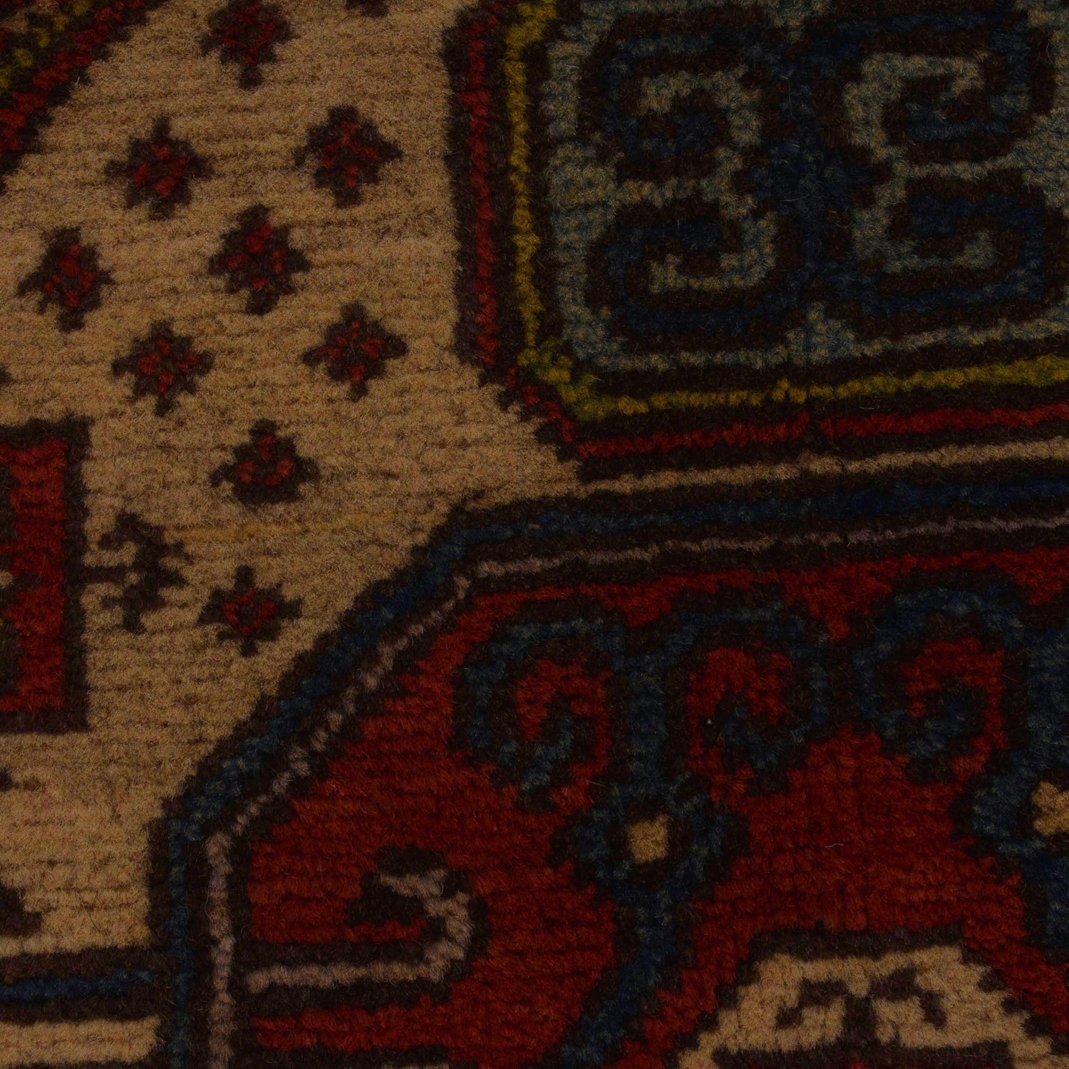 Oriental Mamluk Area Rug 3' 4" x 4' 9" ft / 101 x 146 cm - No. B34664