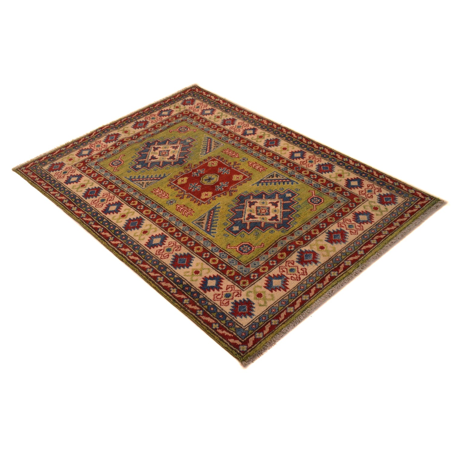Oriental Kazak Rug 3' 5" x 4' 8" ft / 103 x 143 cm - No. B34667