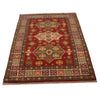 Hand knotted Kazak Carpet 3' 3" x 4' 8" ft / 100 x 142 cm - No. B34668