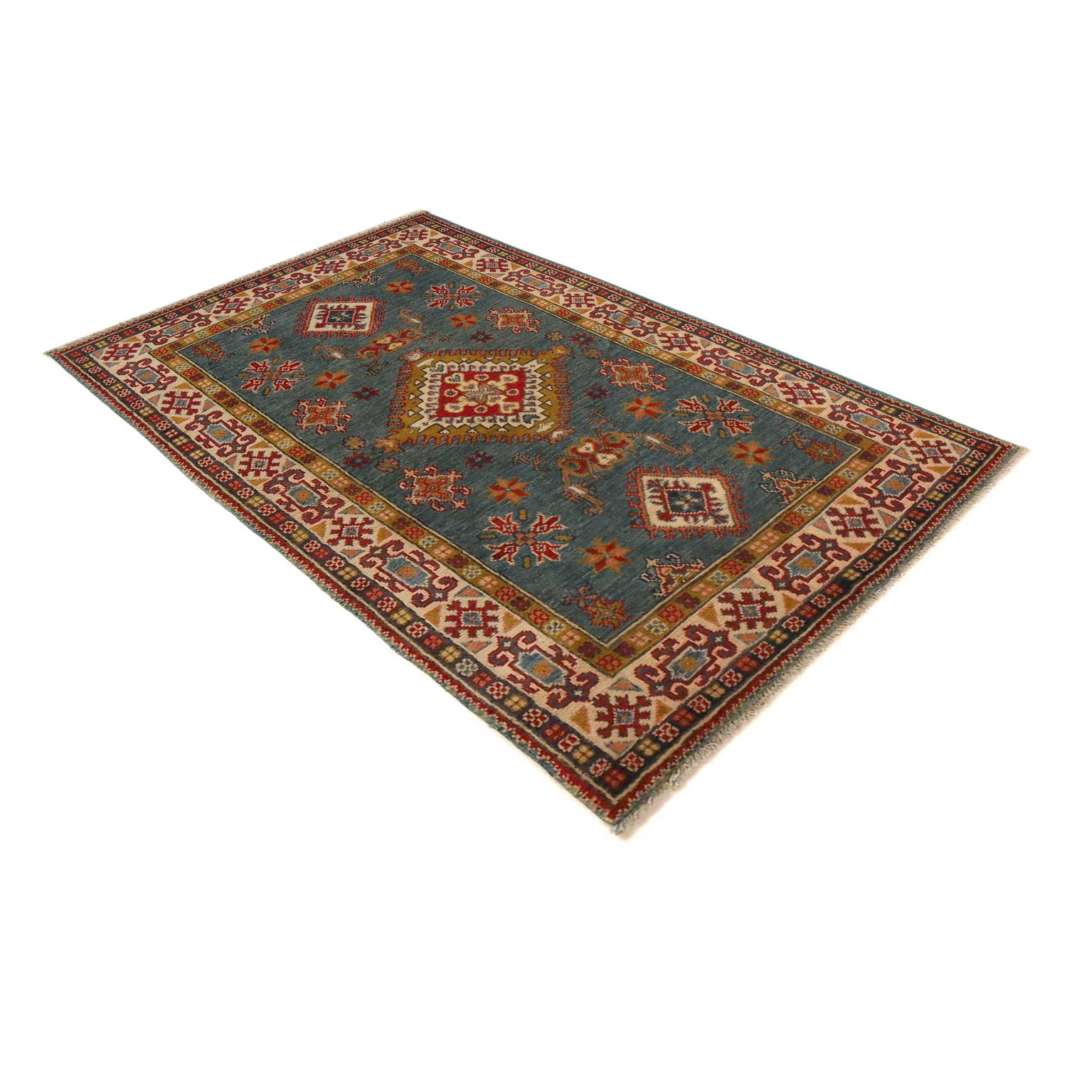 Hand knotted Kazak Rugs 3' 3" x 5' 5" ft / 98 x 165 cm - No. B34670