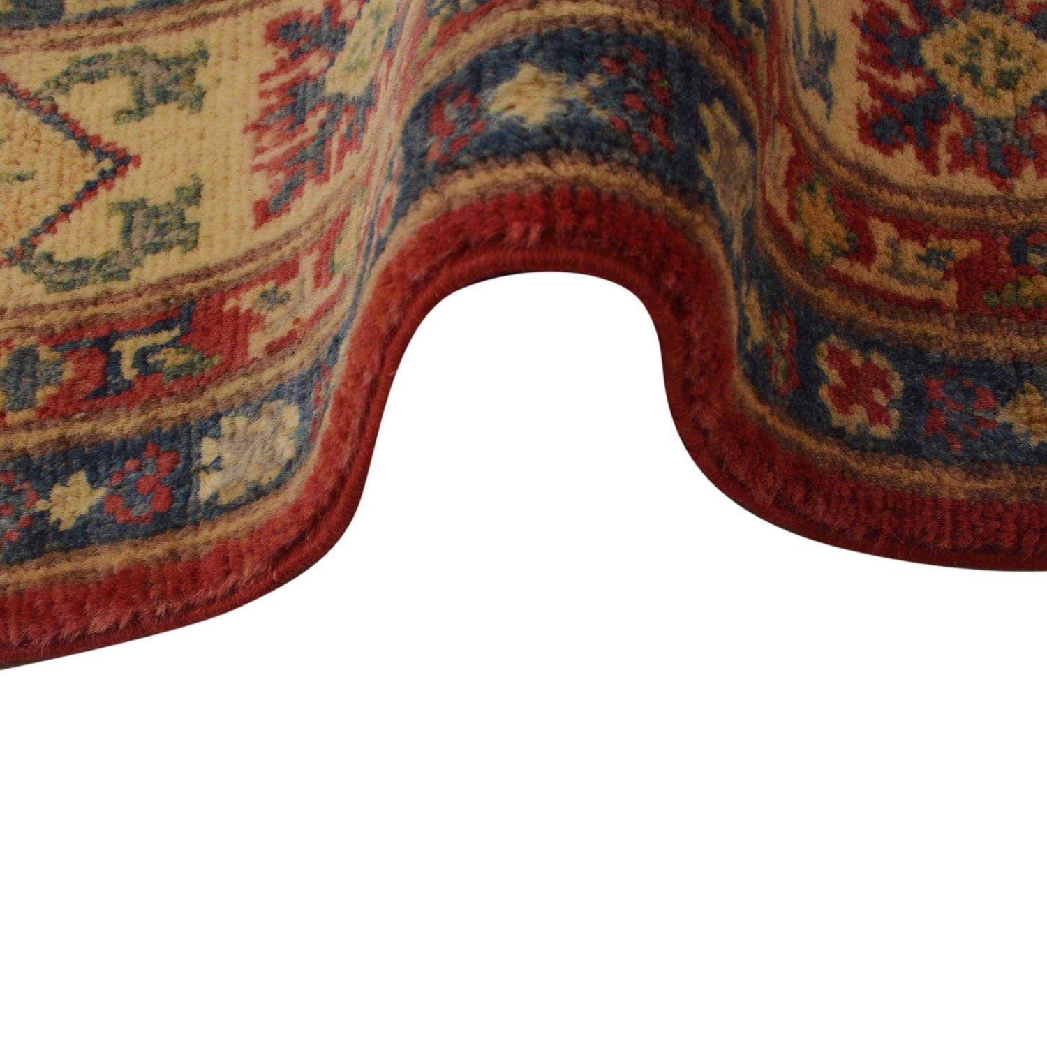 Red Color Kazak Rug 3' 10" x 6' 3" ft / 118 x 190 cm - No. B34672