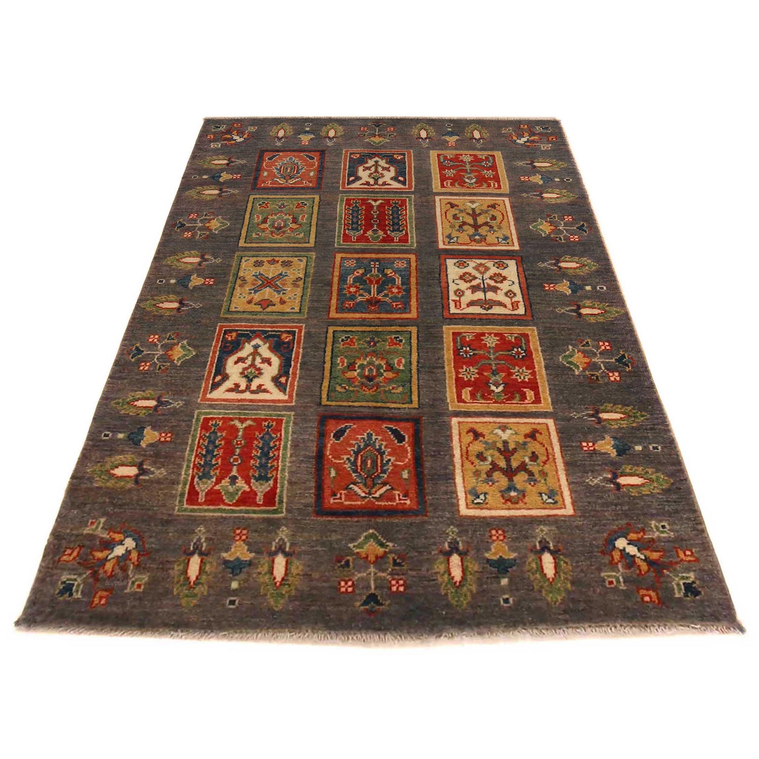 Oriental Bakhtiar Area Rug 3' 3" x 4' 11" ft / 100 x 150 cm - No. B34674