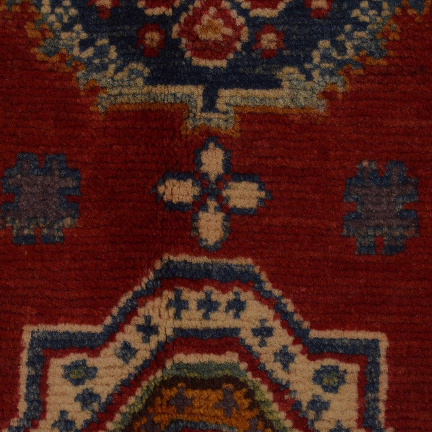 Handmade Kazak Area Rug 3' 5" x 5' 0" ft / 104 x 153 cm - No. B34675