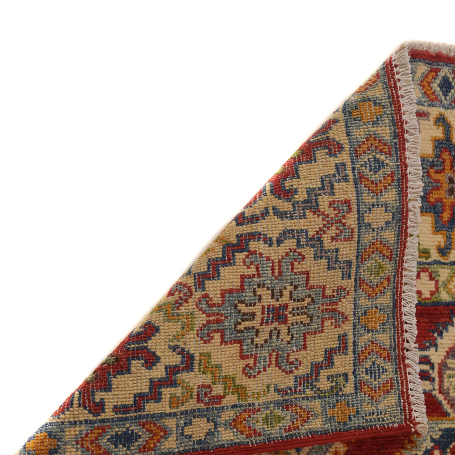 Handmade Kazak Area Rug 3' 5" x 5' 0" ft / 104 x 153 cm - No. B34675