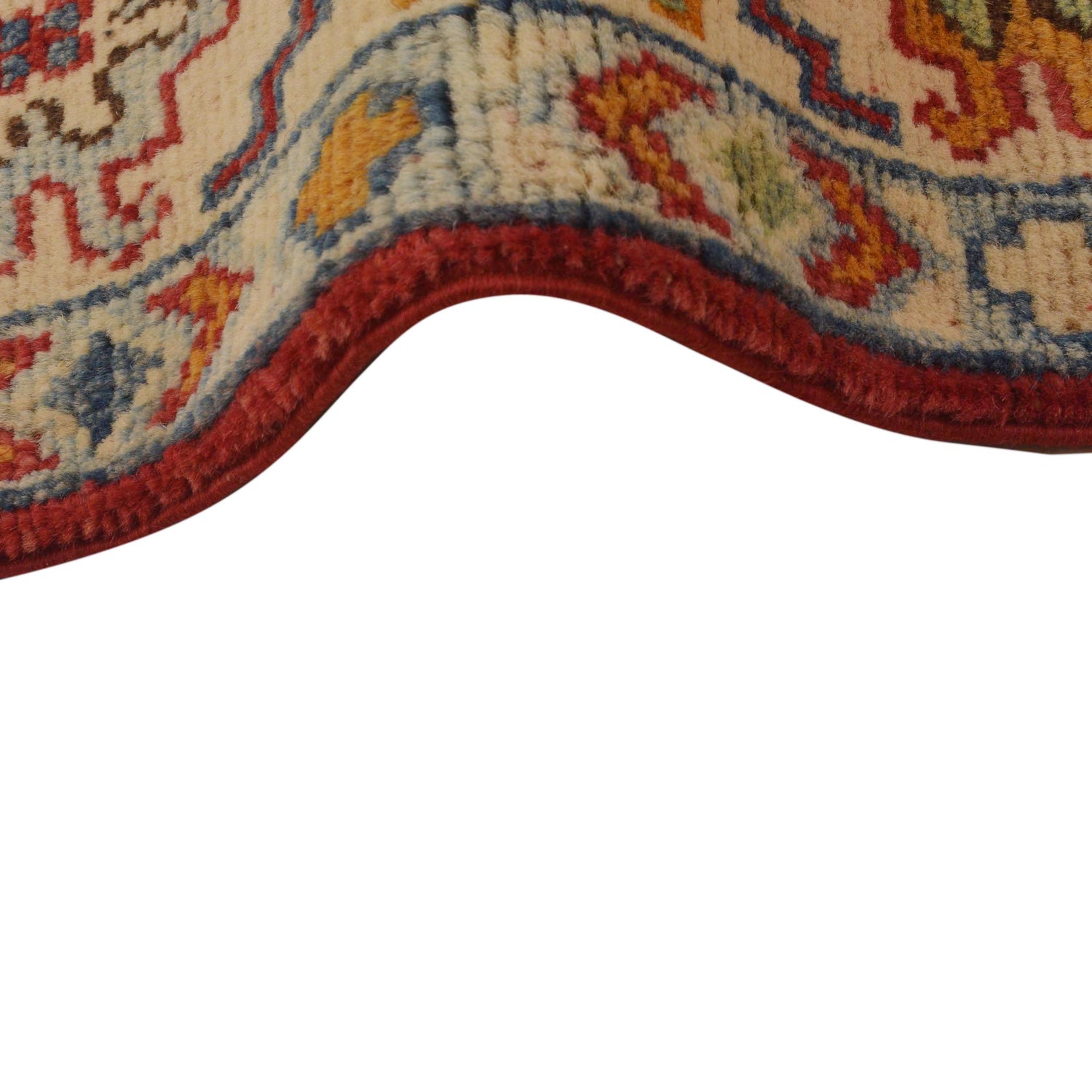 Handmade Kazak Area Rug 3' 5" x 5' 0" ft / 104 x 153 cm - No. B34675