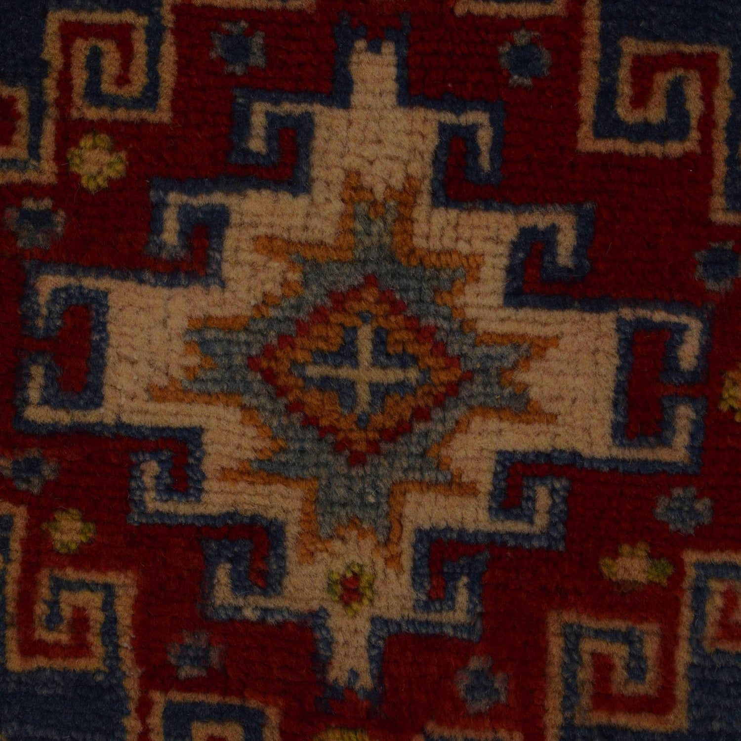 Hand knotted Kazak Carpet 2' 10" x 3' 9" ft / 86 x 115 cm - No. B34678