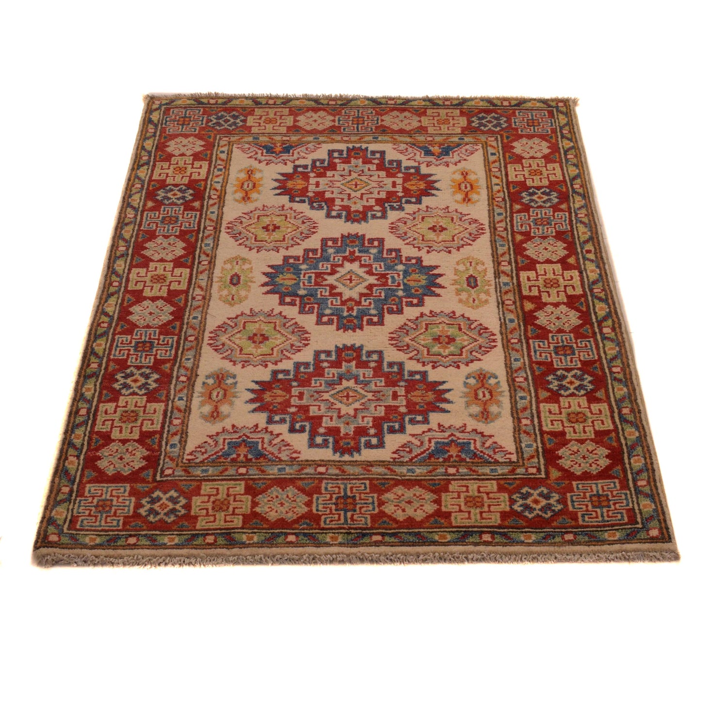 Hand Knotted Kazak Oriental Rug 2' 8" x 3' 10" ft / 82 x 116 cm - No. B34680