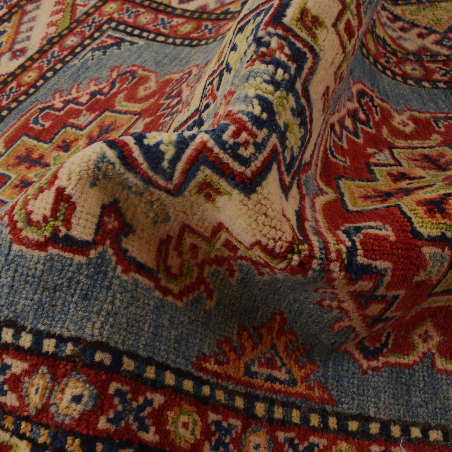 Handmade Kazak Area Rug 2' 10" x 3' 11" ft / 86 x 120 cm - No. B34682