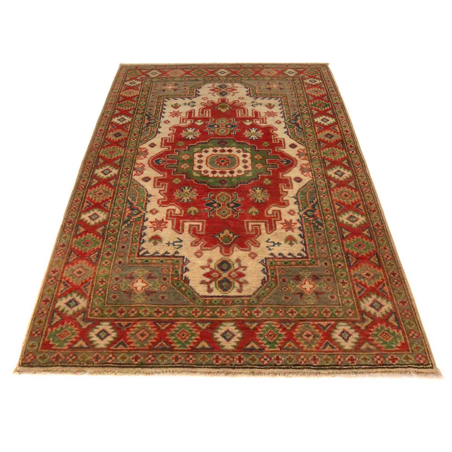 Multi Color Heriz Design Rug 3' 3" x 4' 10" ft / 100 x 148 cm - No. B34684