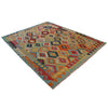 Hand Made Afghan Kilim 6' 0" x 8' 0" ft / 184 x 243 cm - No. B34691