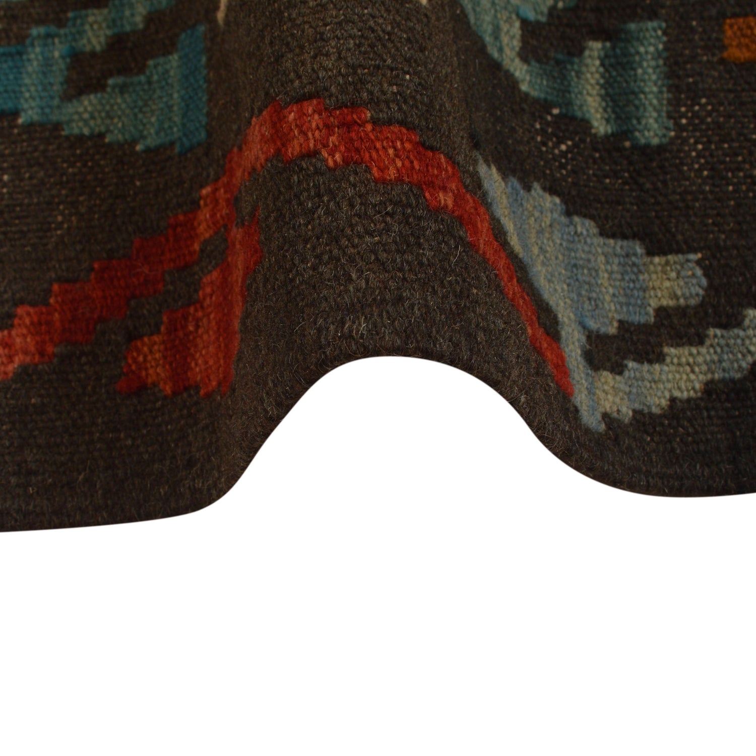 Hand Made Afghan Kilim 5' 11" x 7' 9" ft / 180 x 237 cm - No. B34692