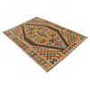 Handmade Turkish Design Wool Kilim 4' 2" x 6' 0" ft / 128 x 182 cm - No. B34701
