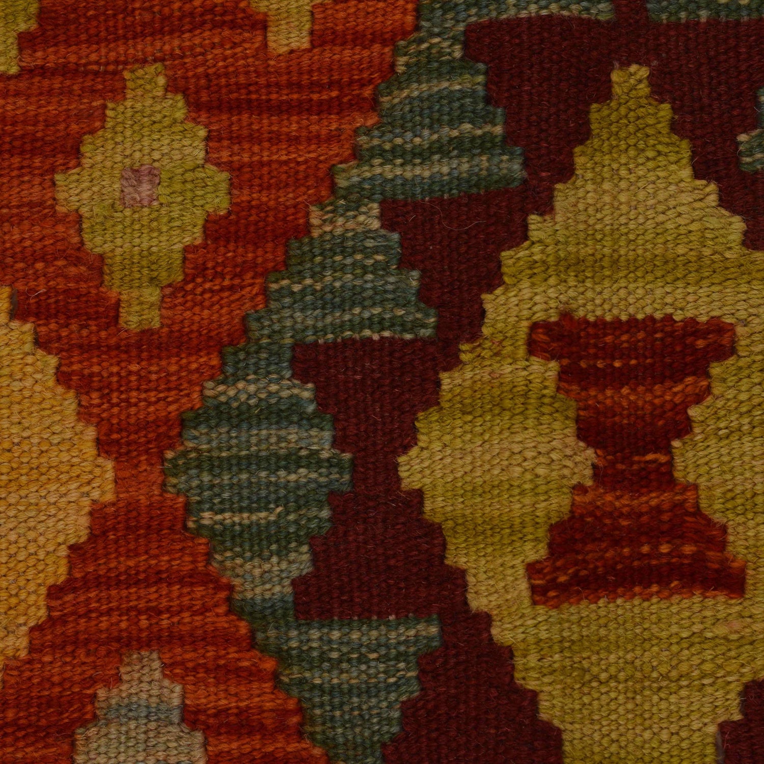 Small Size Chobi Kilim 4' 2" x 5' 7" ft / 128 x 170 cm - No. B34702