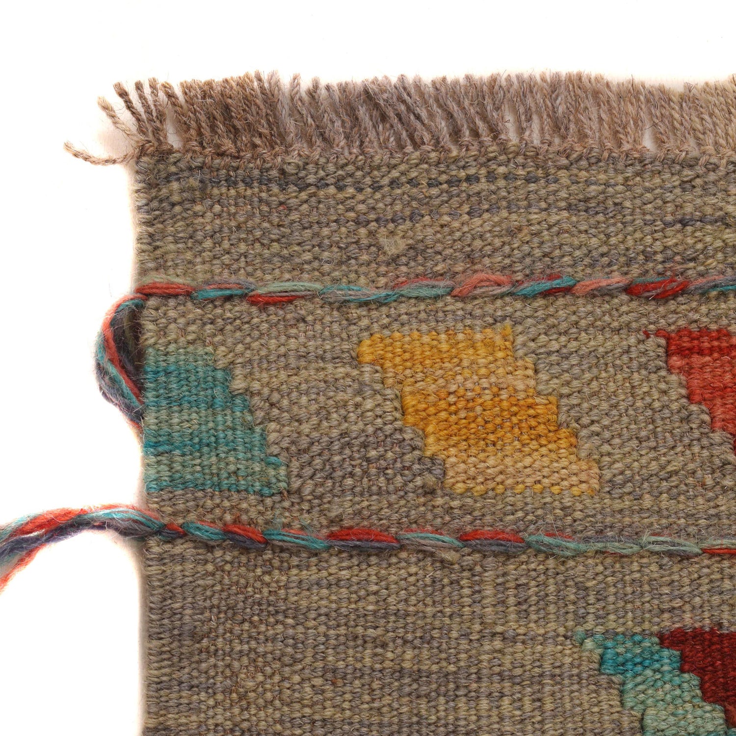 Hand Knotted Flatweave Kilim 4' 3" x 5' 9" ft / 129 x 174 cm - No. B34705