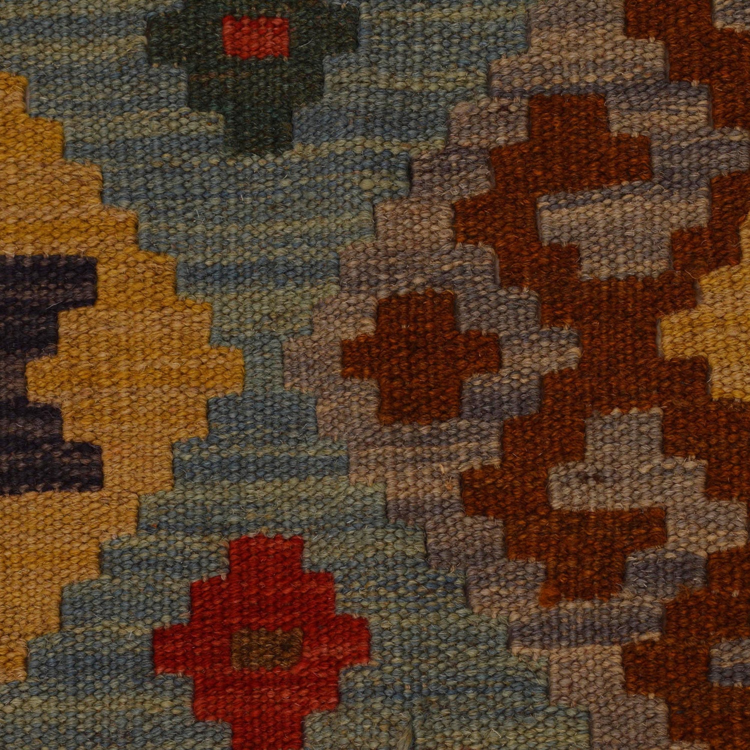 Handmade Vegetable Kilim 5' 1" x 6' 5" ft / 155 x 195 cm - No. B34715